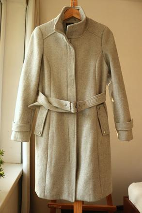 Teplý a elegantný vlnený kabát, reserved,38