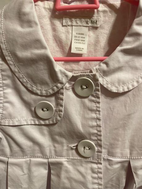 Dievčenský kabatik h&m vel 86, h&m,86
