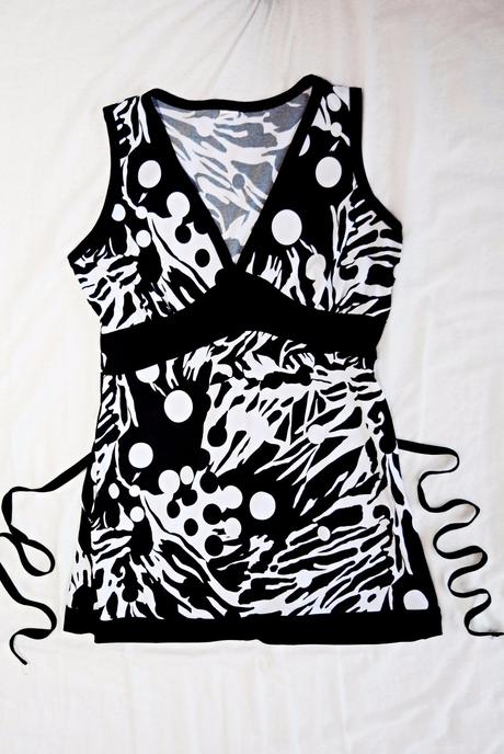 Predĺžený top- tričko, s