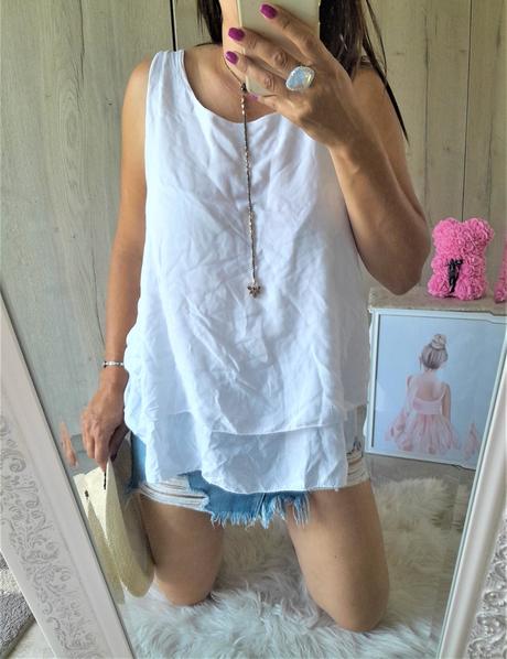 Biela blúzka-s/m, m