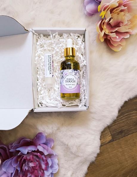 Handmade set - telový olej,balzam na perylevanduľa, 