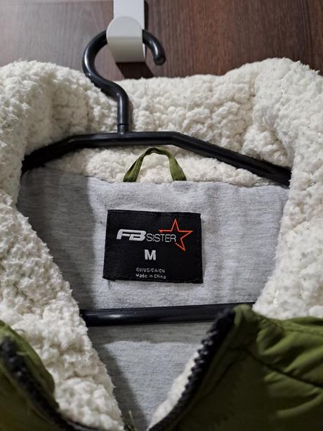 Olivová bunda m-xl, l