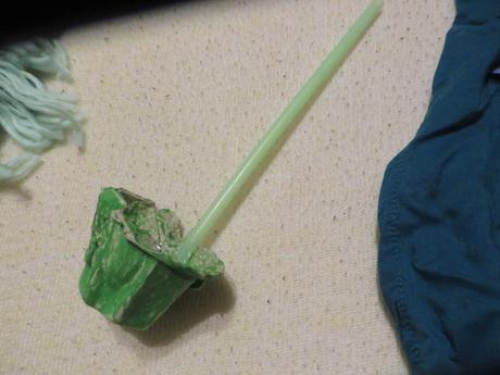 Vodník - maska hand made - s klobúkom, 