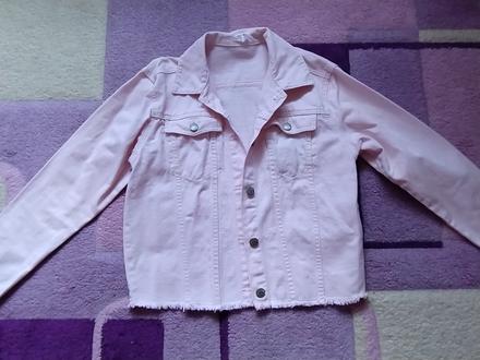 Ružová riflová bunda, 158