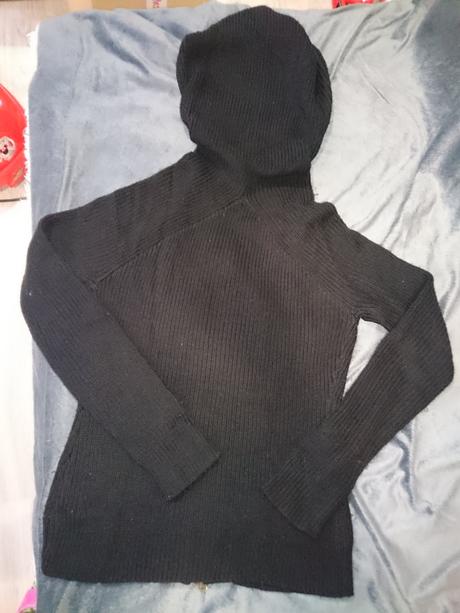 Tepla pletena mikina, s