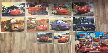 Puzzle cars 10in 1 ,darujem k nákupu, 