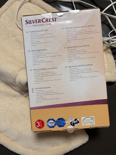 Vyhrievací vankúš na plecia, 