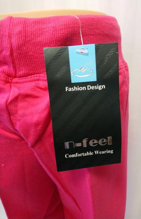 Ružové tepláky m-lovely, n-feel, 110-116 cm, 116