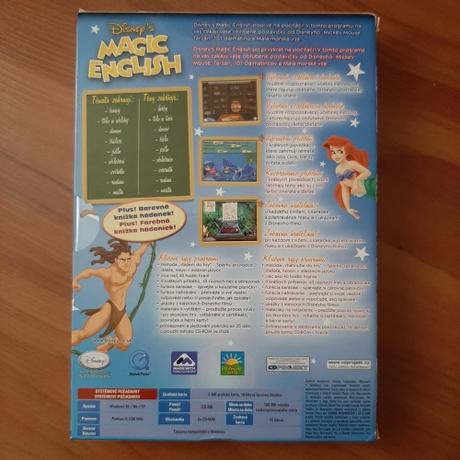 Anglická výuková hra disney magic english, 