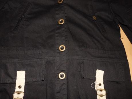 Cierna damska jarna bunda, s