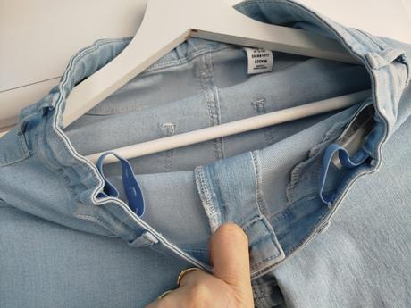 Pohodlné rifle elasticke, denim,158