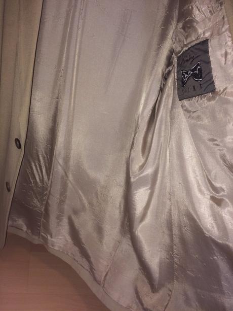 Béžové ľanové sako, xl