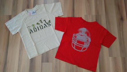 2x bavlnené tričko, 3-4, adidas,104