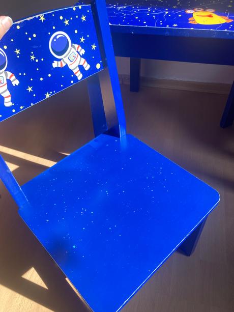 Detsky stol s 2 stolickami kozmonaut, 