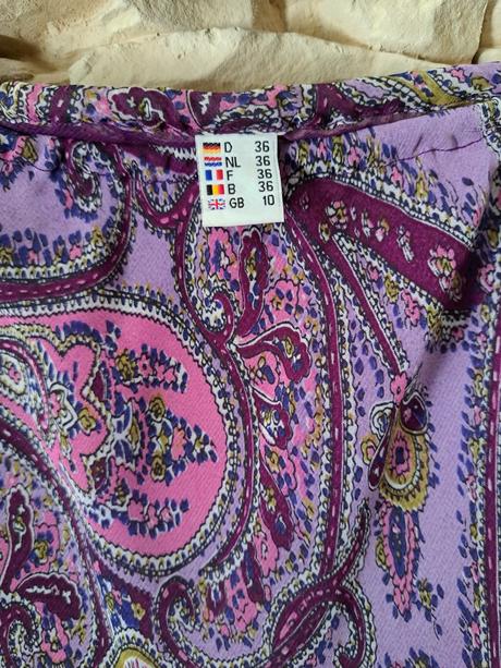 Fialová letná sukňa, s