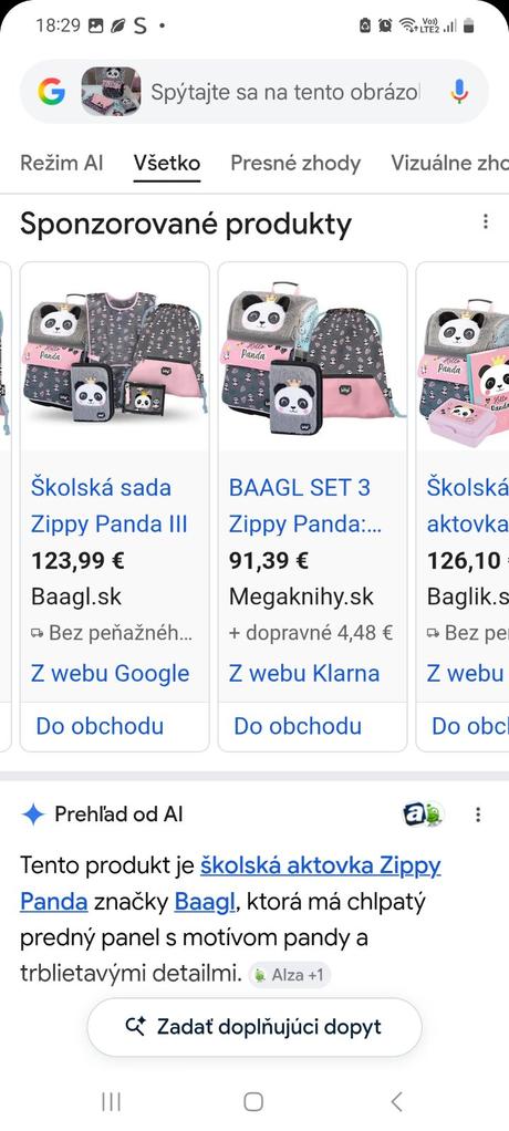 Školská taška baagl 4 set,