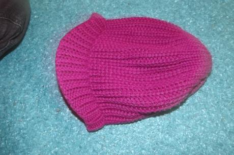 Cyklámenová pletená siltovka, 110