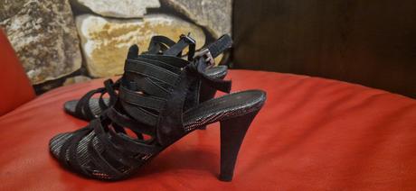 Sandálky čierne, marco tozzi,40