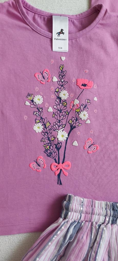 2 x tričko + suknička, palomino,104