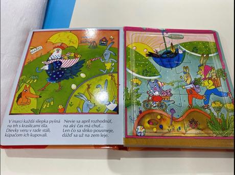 Kniha detský rok puzzle, 
