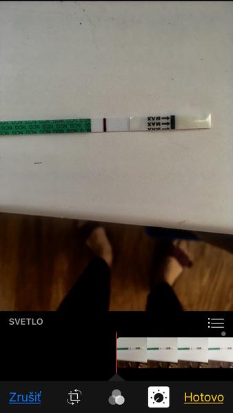 Test 7 dní po Pregnyle a ovulácii.