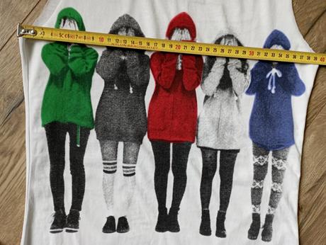 Tričko s odstrihnutými rukávmi, s