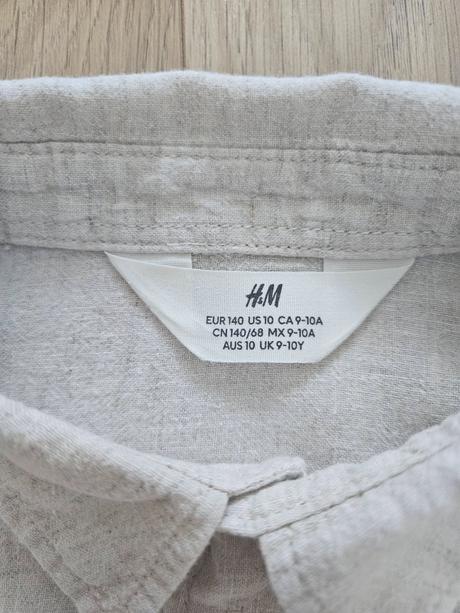 Ľanová košeľa, h&m,140