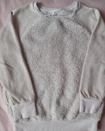 Krémový sveter, h&m,116