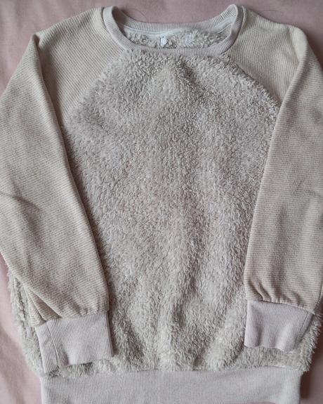 Krémový sveter, h&m,116