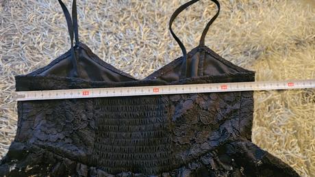 Čipkový top na ramienka xs-s, xs