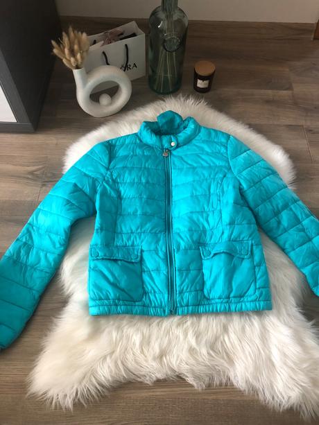 Prechodná tyrkysová bunda, m