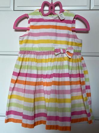 Letné veselé pásikavé šatičky, h&m,80