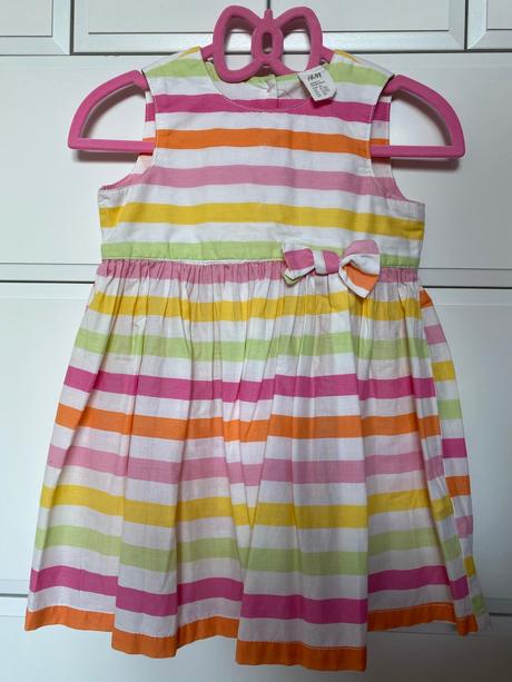 Letné veselé pásikavé šatičky, h&m,80