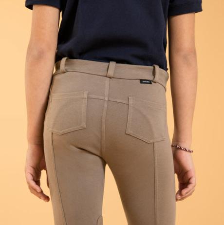 Jazdecké nohavice - rajtky s nášivkami decathlon, 146