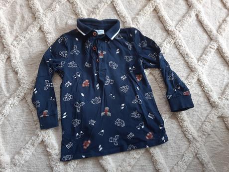 Elegantné tričko s golierom sobík, mamut, pepco,98