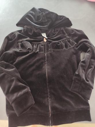 Krásna zamatova mikina, palomino,116