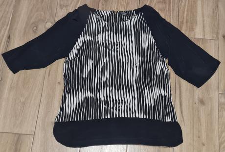 Čierna pásiková blúzka, george,48