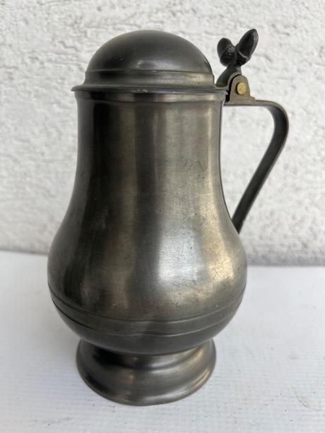 Cinovy dzban krcah kanvica s otvaracim vrchnakom,