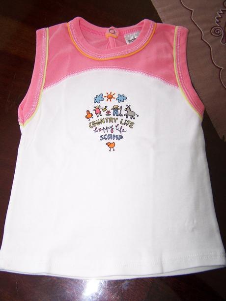 Bielo lososové tieločko málo nosené, 92