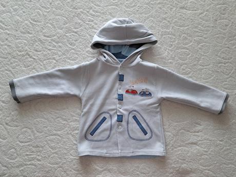 Obojstranná šedá mikinka 80, 80