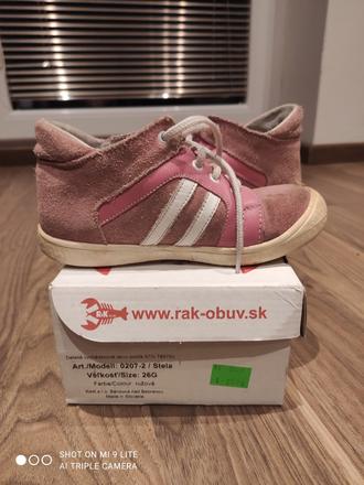 Predám detské botasky, rak,26