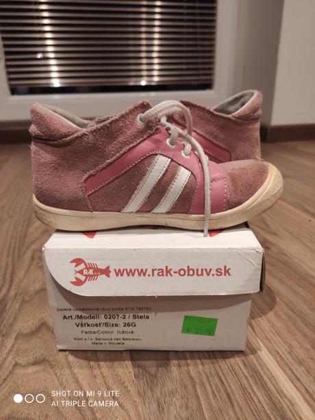 Predám detské botasky, rak,26