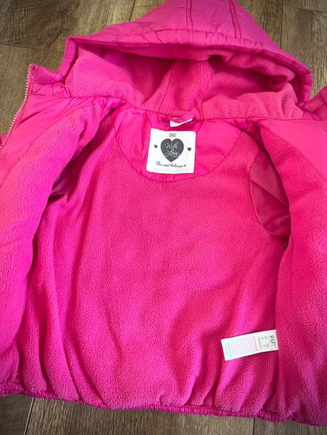Ružová zimná bunda, f&f,98