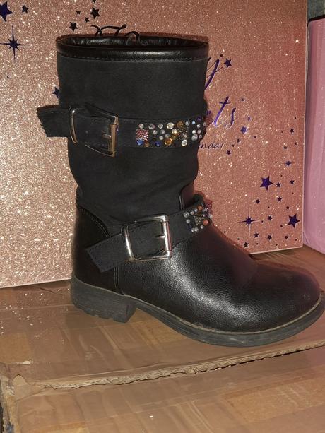 Kožené čierne čižmy, dkny,26