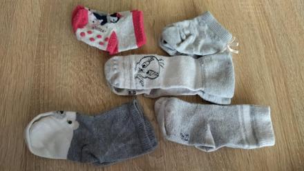 5 x ponozky 19-22 cena spolu, 19