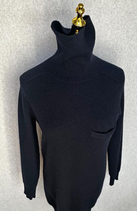 Značkový kašmírový rolák / šaty, xs