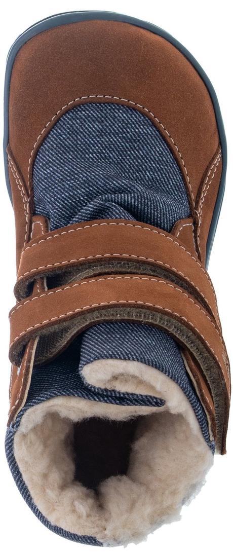 Fare bare - zimné topánky hnedé s mackom, fare,26