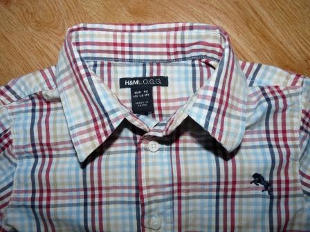 Kockovana bavlnena, h&m,92