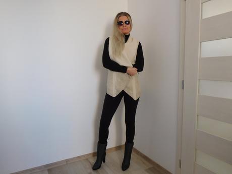 Vesta huňatá bez rukávov, s,, s