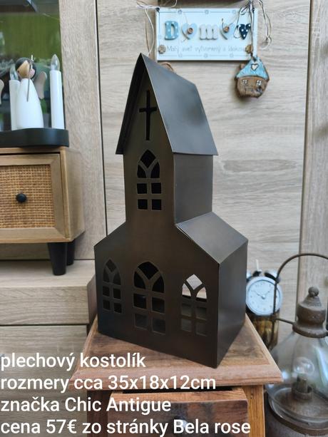 Krásny kostolík od značky chic antigue, 